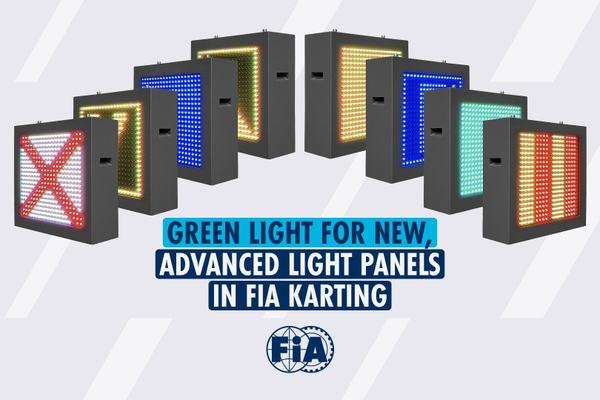 Зеленый свет новым высокотехнологичным световым панелям в картинге FIA